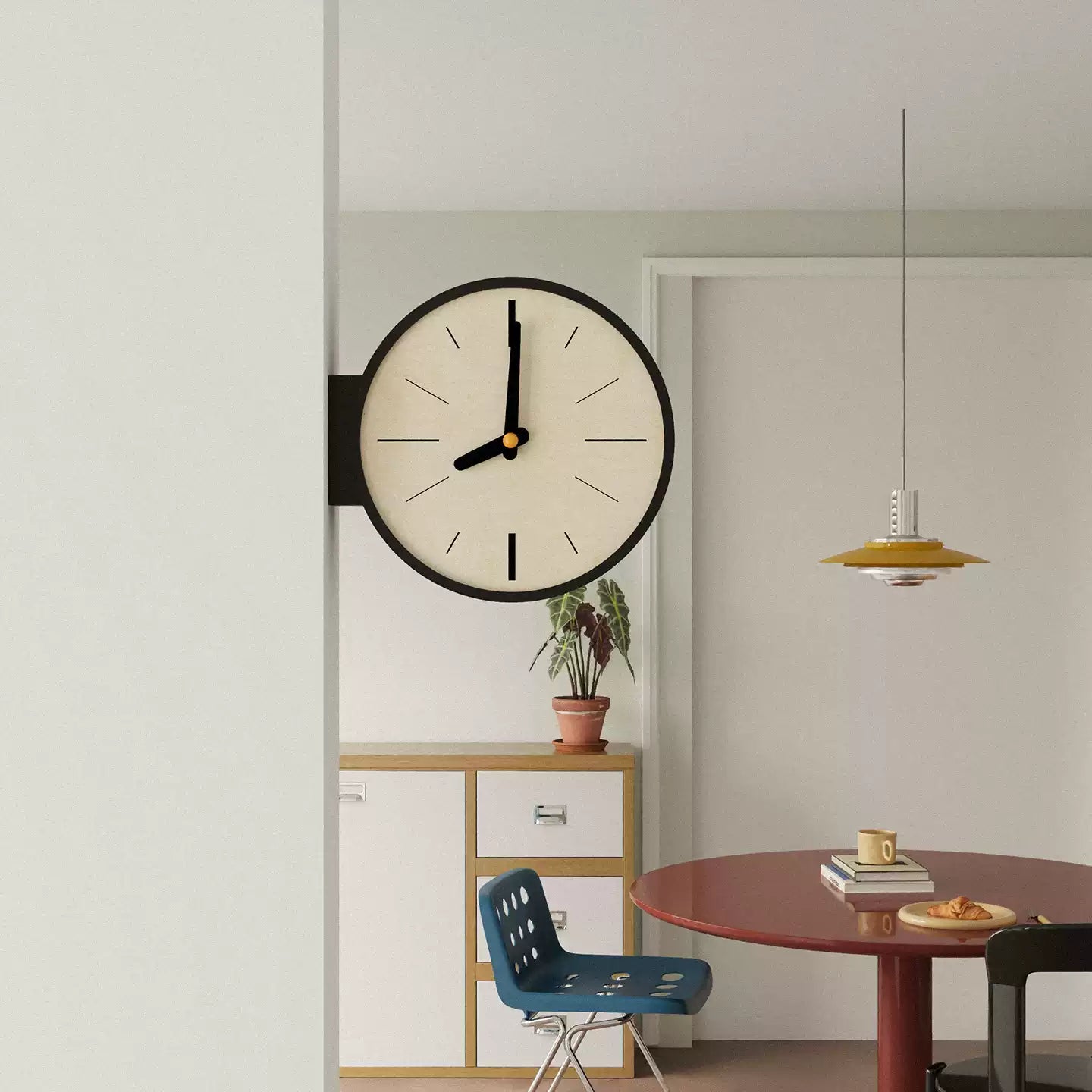 Horloge d'Angle Double Face