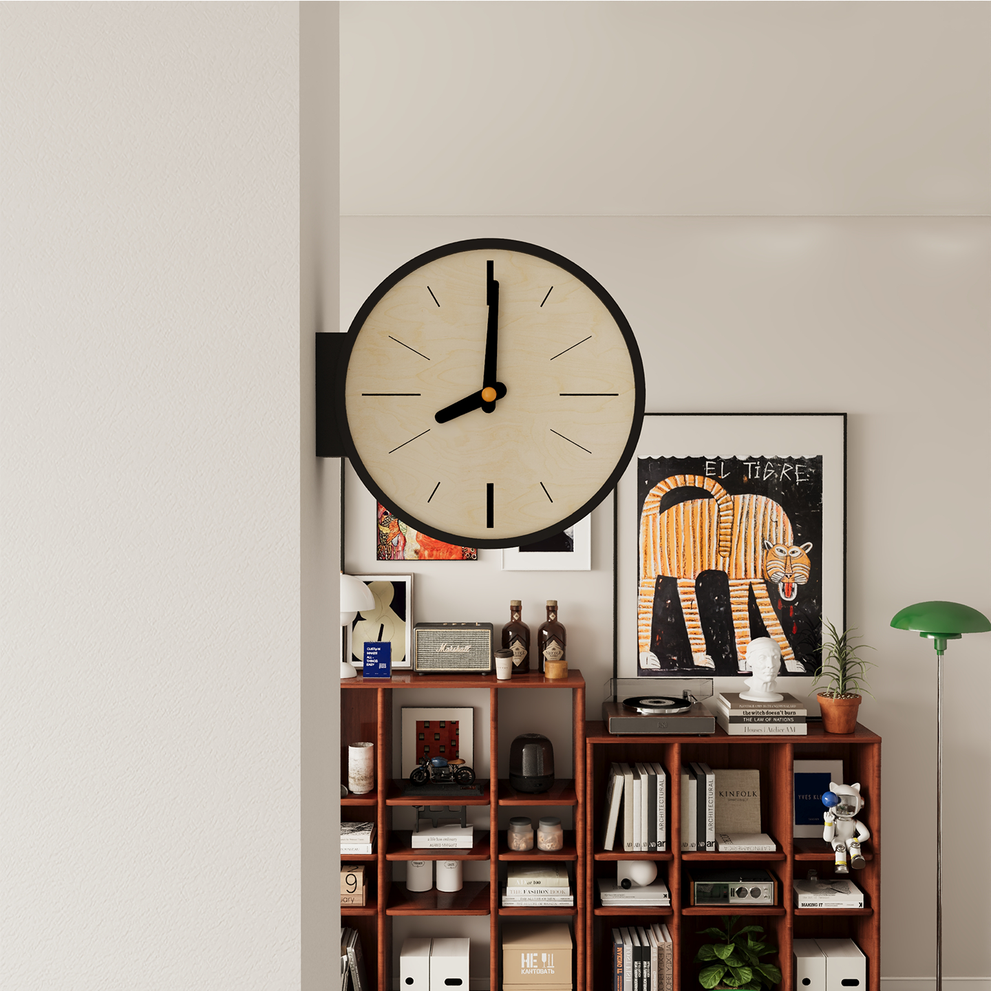 Horloge d'Angle Double Face