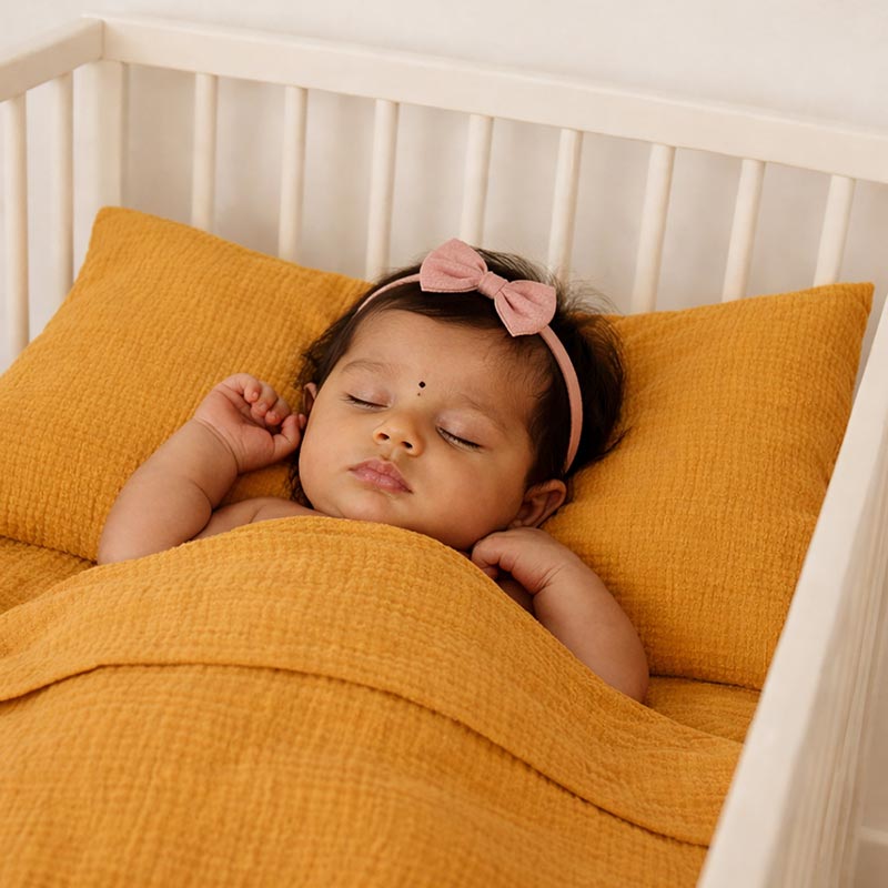 drap plat 80x110 coton bio honey bébé enfant