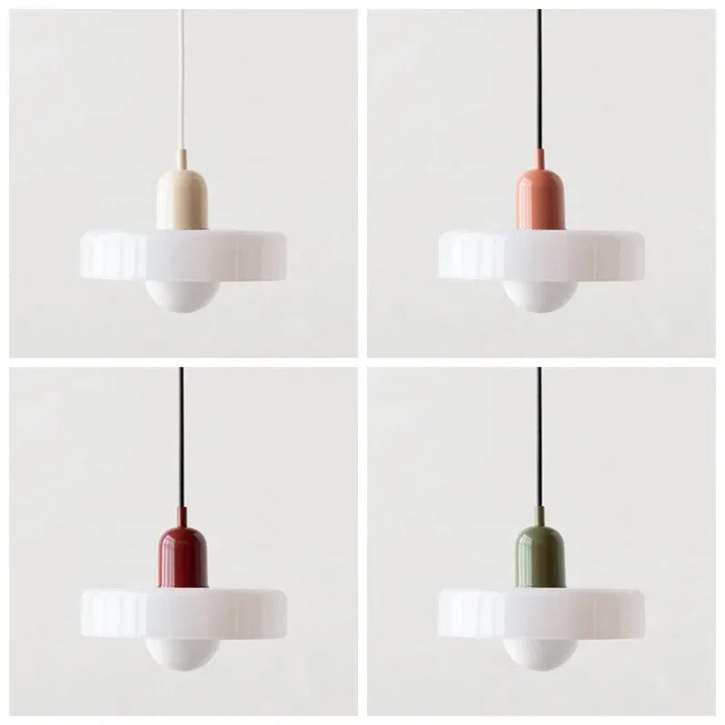 Lampe Nordic Bauhaus en Verre – Élégance rétro - Lumière contemporaine
